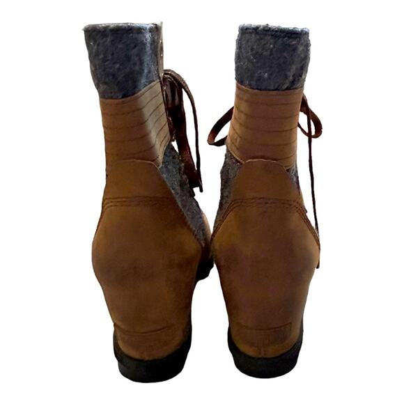 Sorel Lexie Wedge Boots Tobacco Brown Winter Waterproof Size 11 - Picture 5 of 12